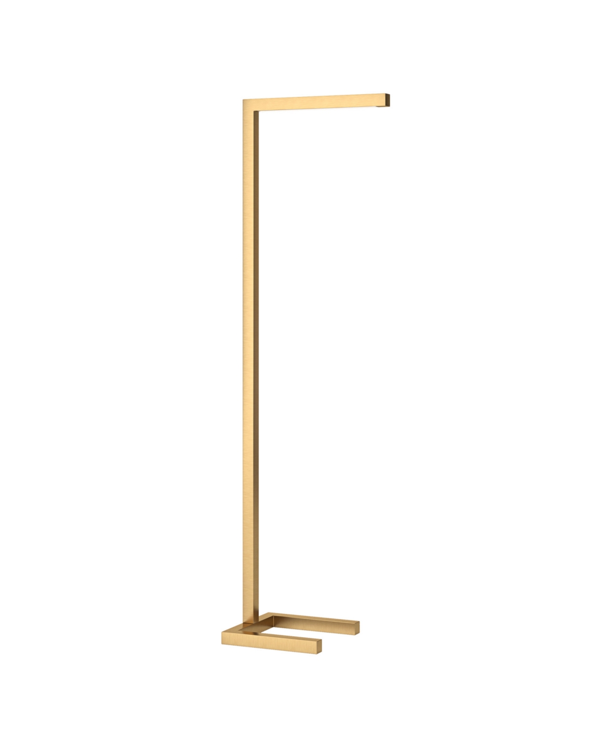 Hudson & Canal 52" Metal Malin Tall Integrated Led Floor Lamp In Brass