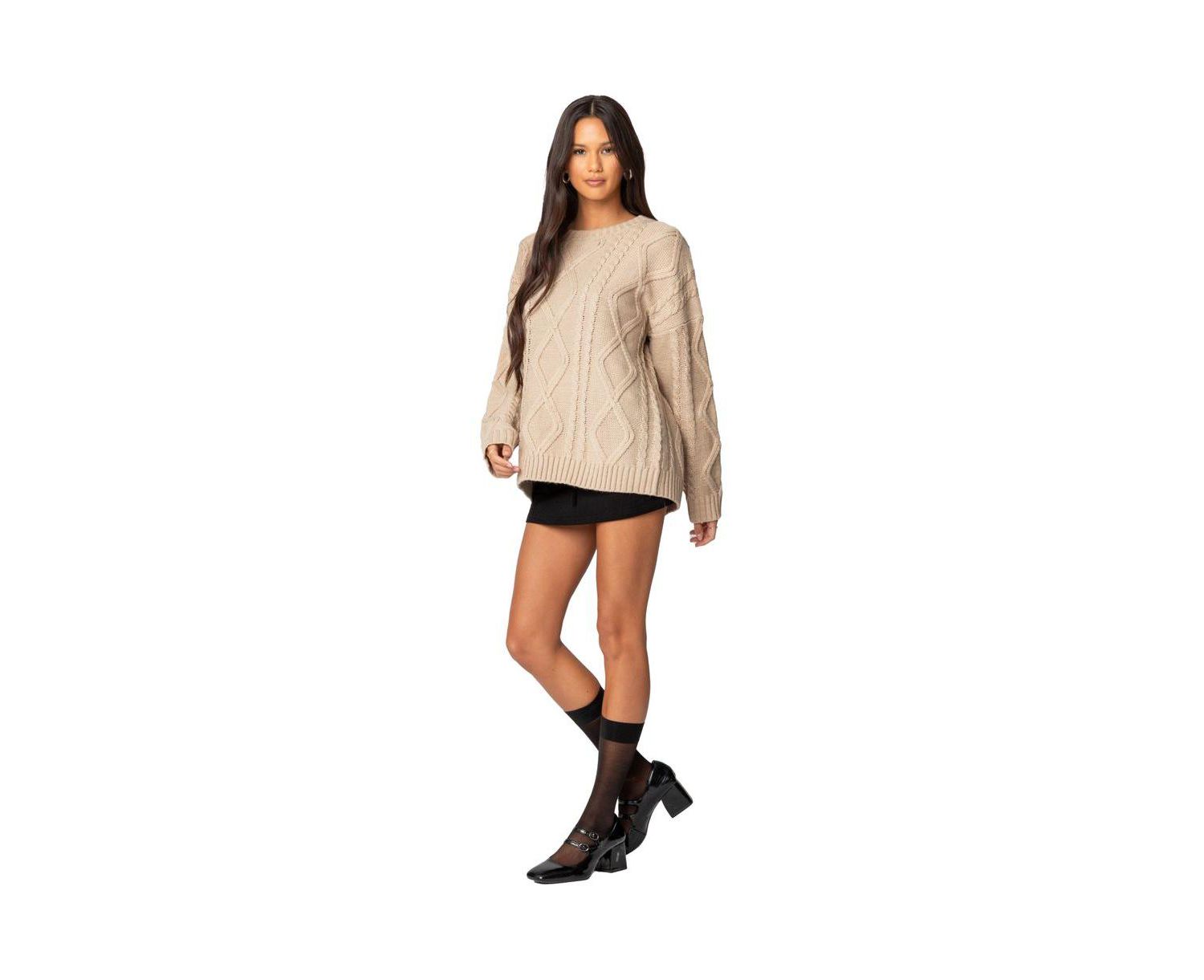 Women's Kennedy Oversized Cable Knit Sweater