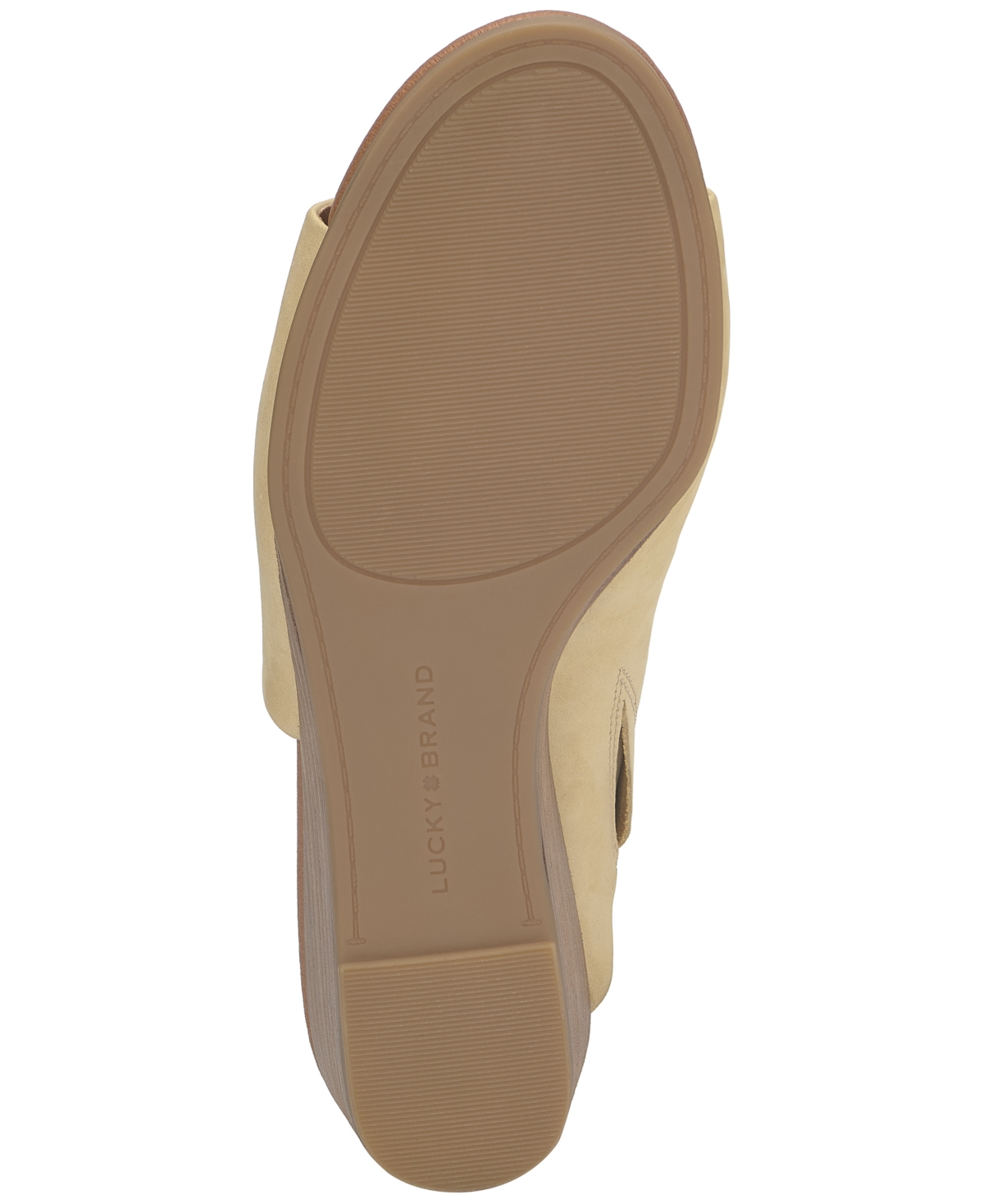 Shop Lucky Brand Women's Malenka Slip-on Wedge Sandals In Sunlight