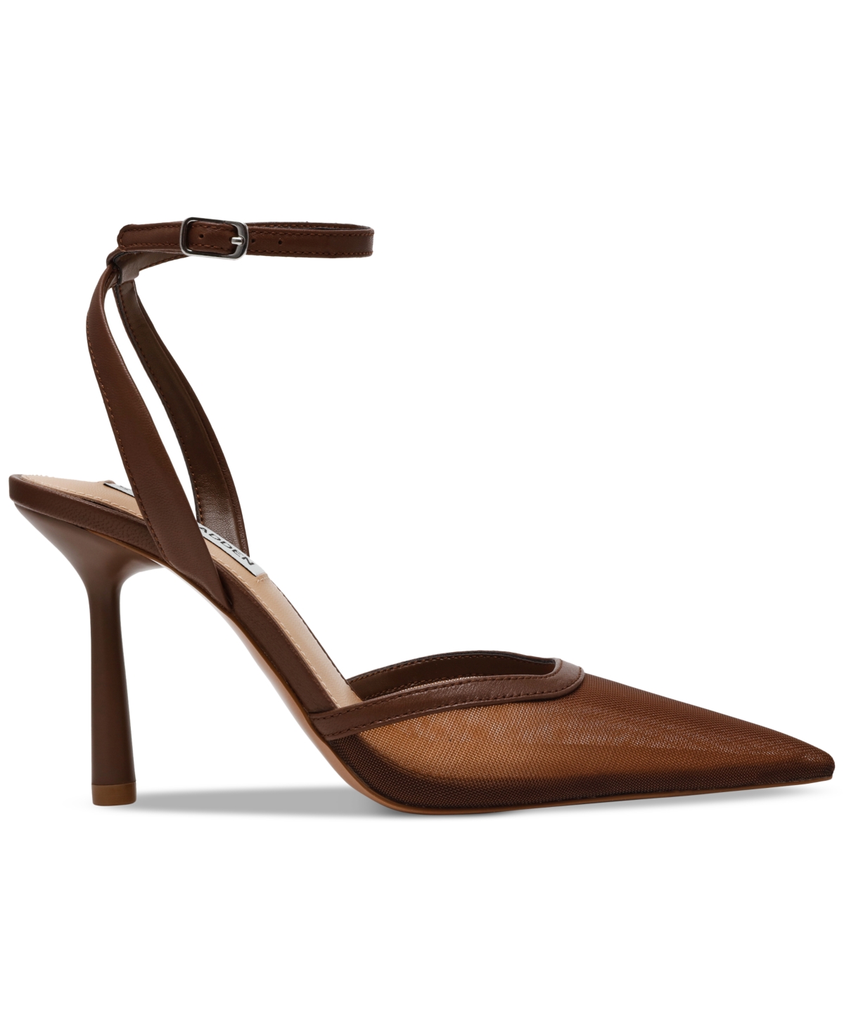 STEVE MADDEN WOMEN'S ALLIANCE MESH ANKLE WRAP PUMPS 