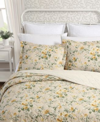 Roses Reversible 3-Pc. Quilt Set, King