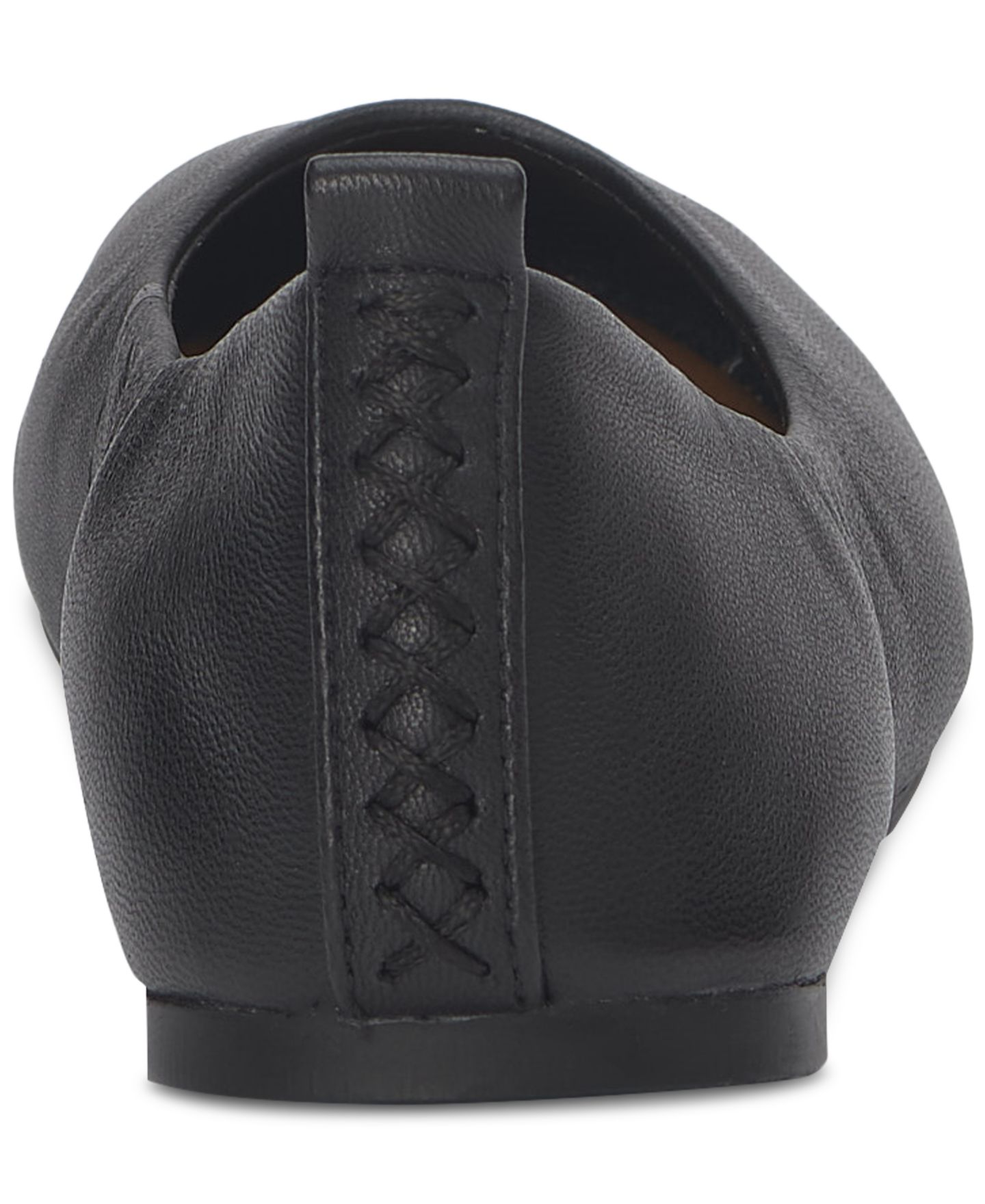 Женские балетки Lucky Brand Emmielou Ballet Flats, цвет: Чёрный кожаный — фото 3
