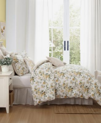 Roses Sateen 3-Pc. Duvet Cover Set, King