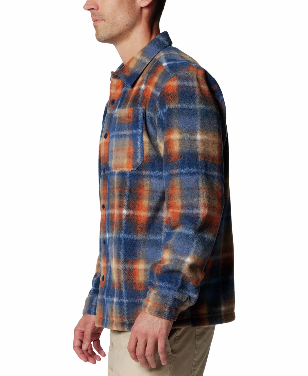 Columbia Men's Steens Mountain Ii Plaid Fleece Shirt Jacket