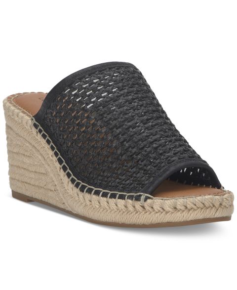 Женские сандалии Lucky Brand Cabriah Espadrille Wedge Woven, цвет: Чёрный