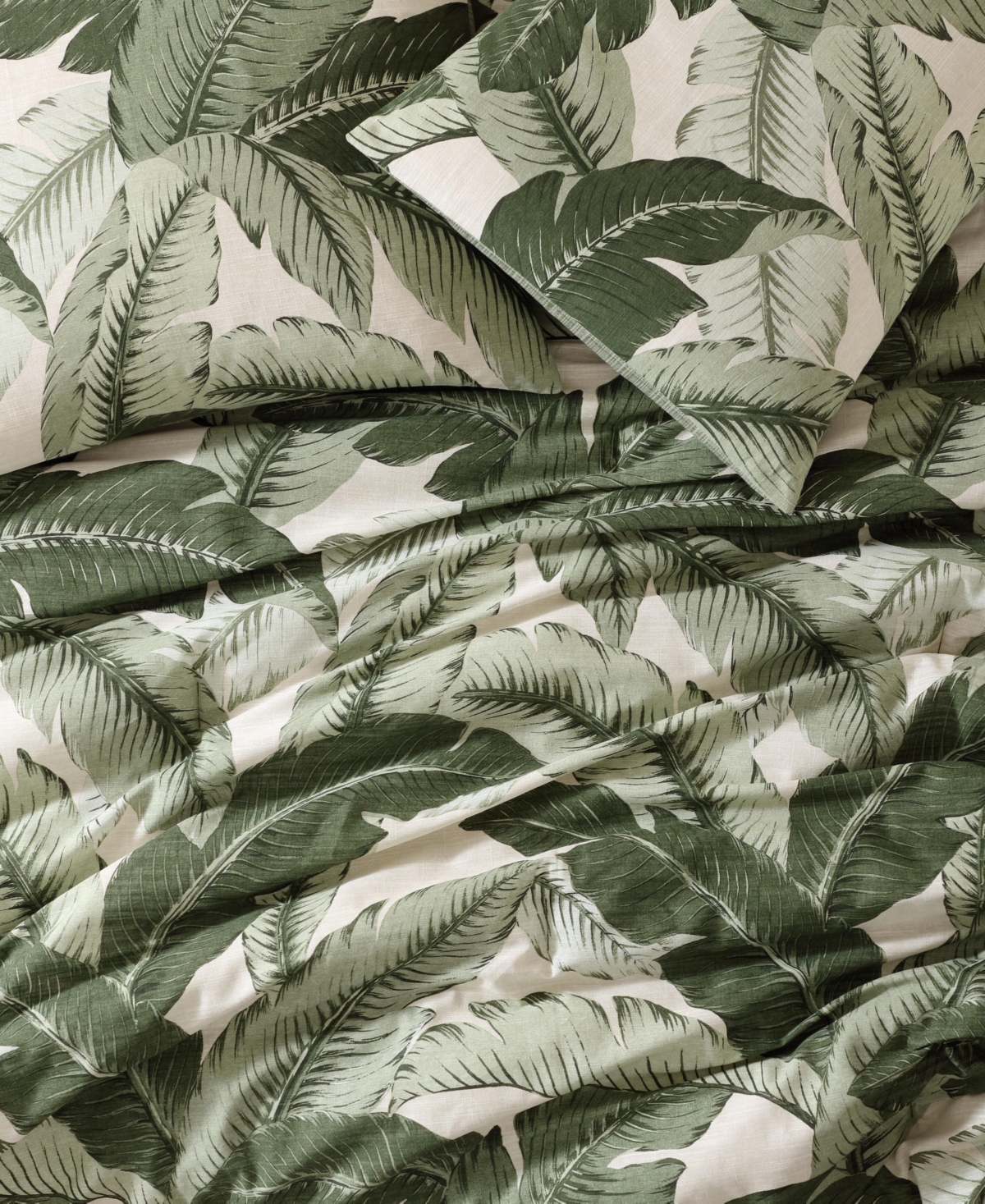 Tommy Bahama Vintage Palms Reversible 3-pc. Comforter Set, King In Jungle Green