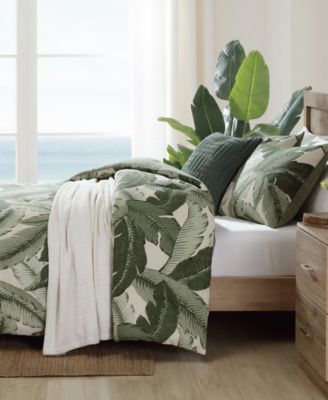 Vintage Palms Reversible 3-Pc. Comforter Set, Full/Queen