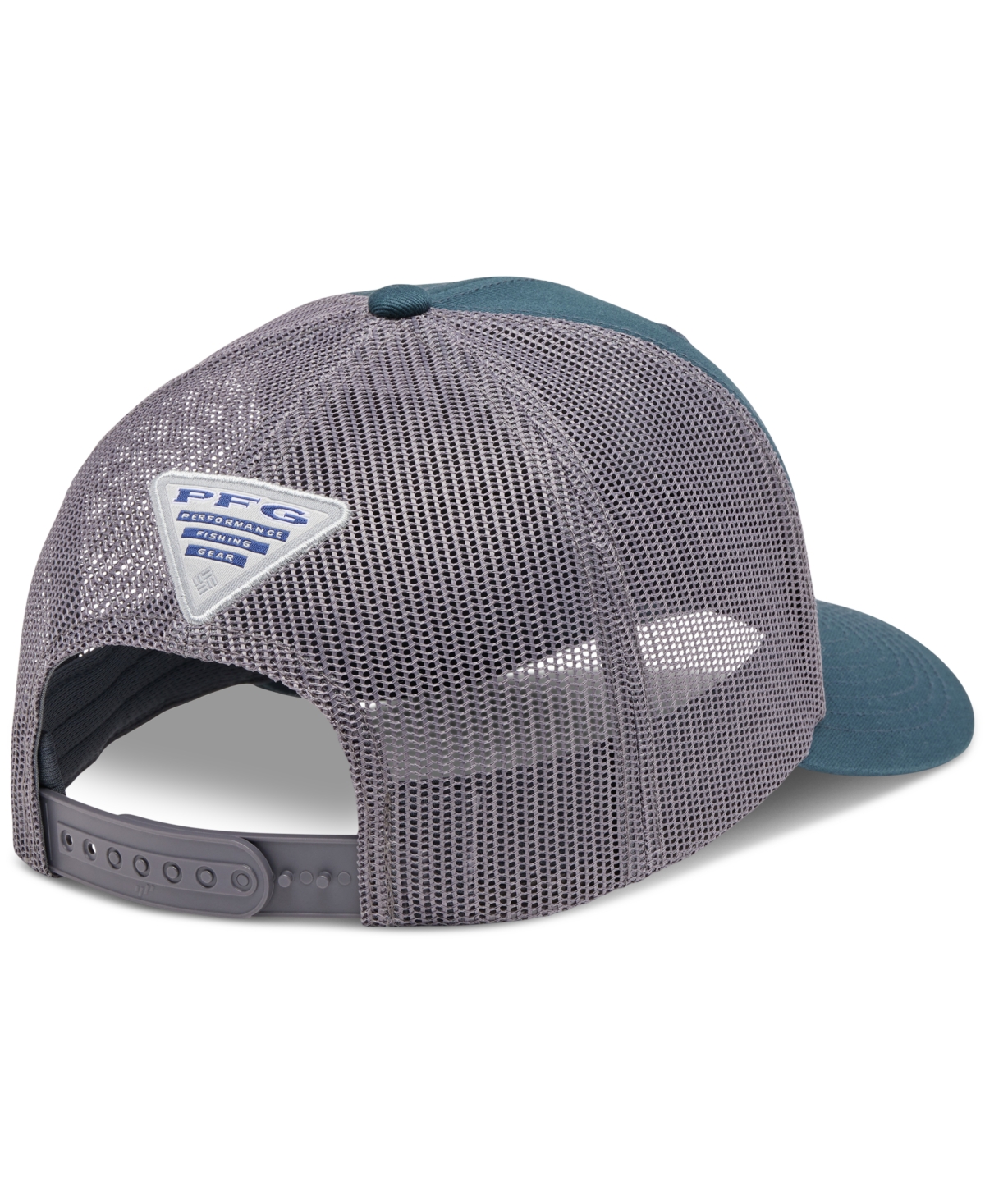 Men's Royal and White Pfg Fish Flag Coolmax Trucker Snapback Hat - Kettle, Fish Flag