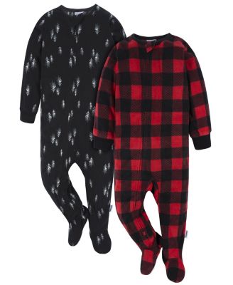 Toddler Boys Footed Blanket Sleepers, 2-Pack