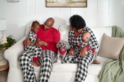 Toddler Boys Holiday Family Pajamas Neutral One Piece Pajamas