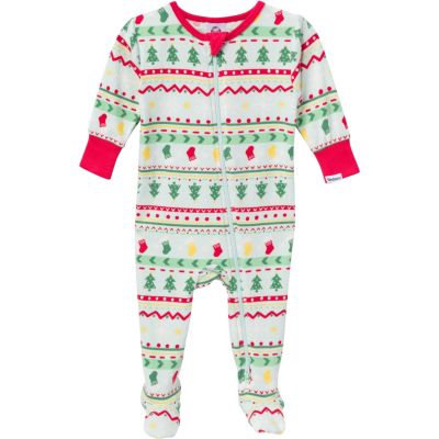 Toddler Boys Holiday Family Pajamas Neutral One Piece Pajamas