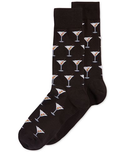 Hot Sox Martini Crew Socks