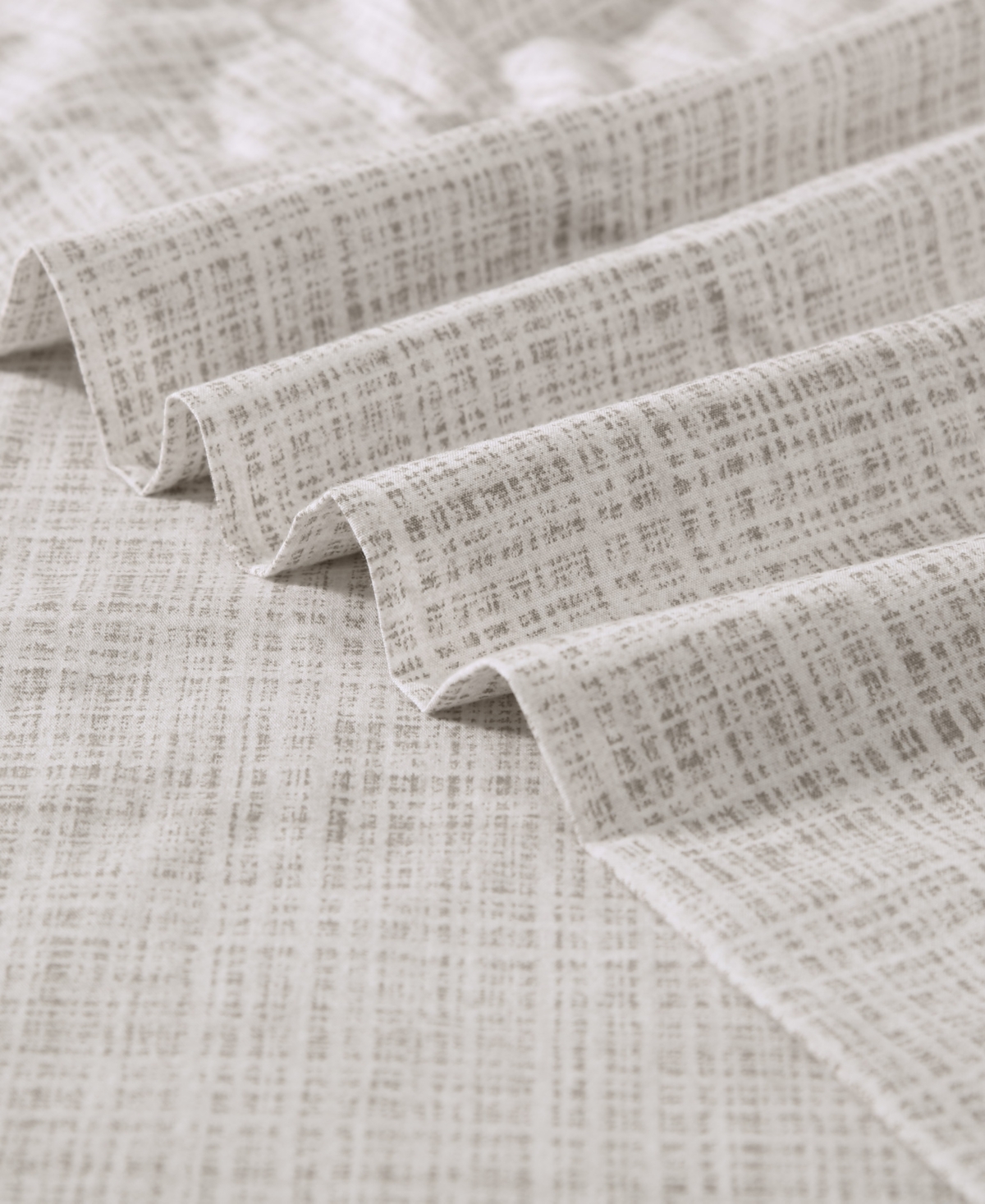 Tommy Bahama Cotton Percale 4 Piece Sheet Set, Queen In Light Khaki Linen