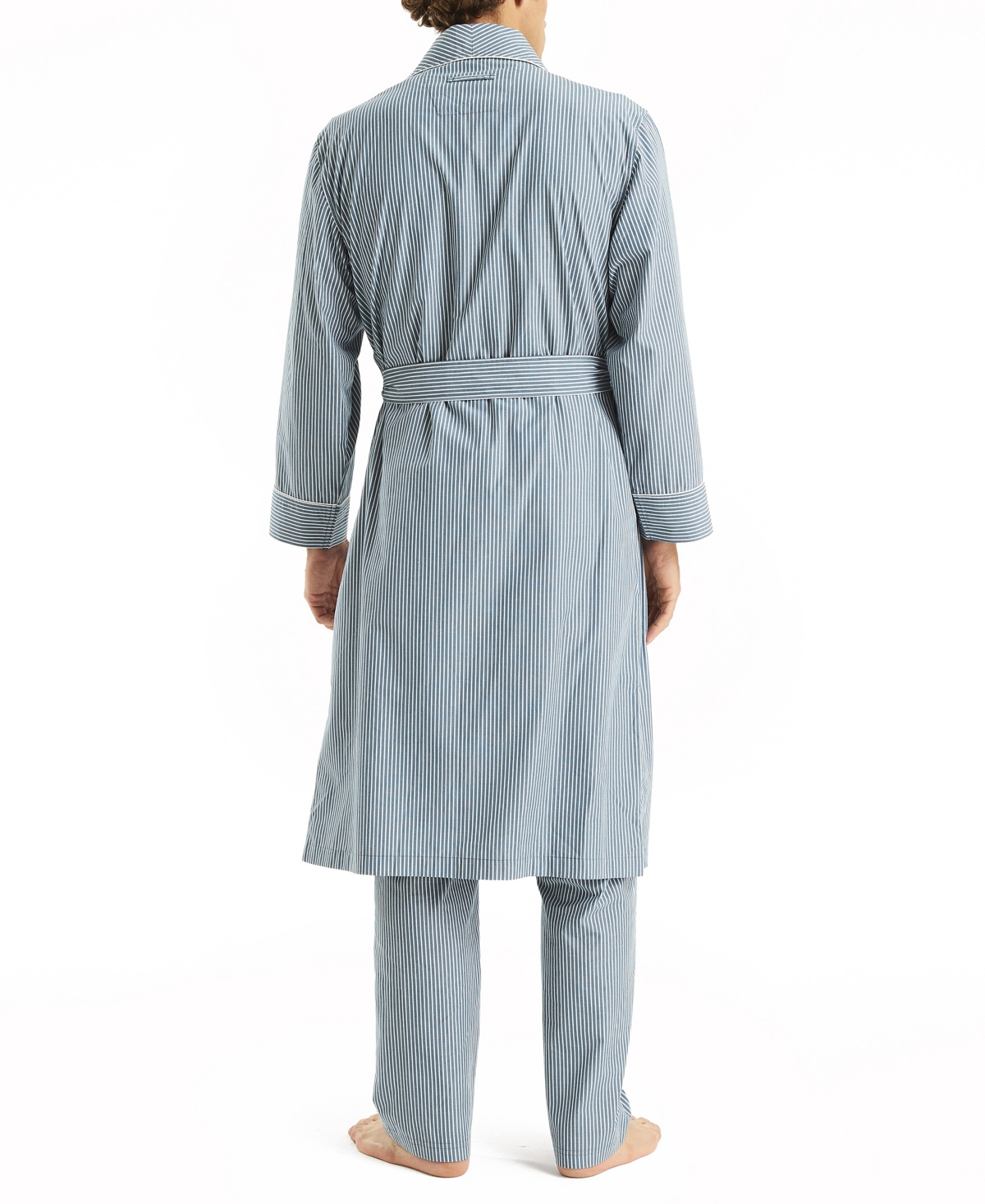 NAUTICA MEN'S CRAFTED STRIPED ROBE 