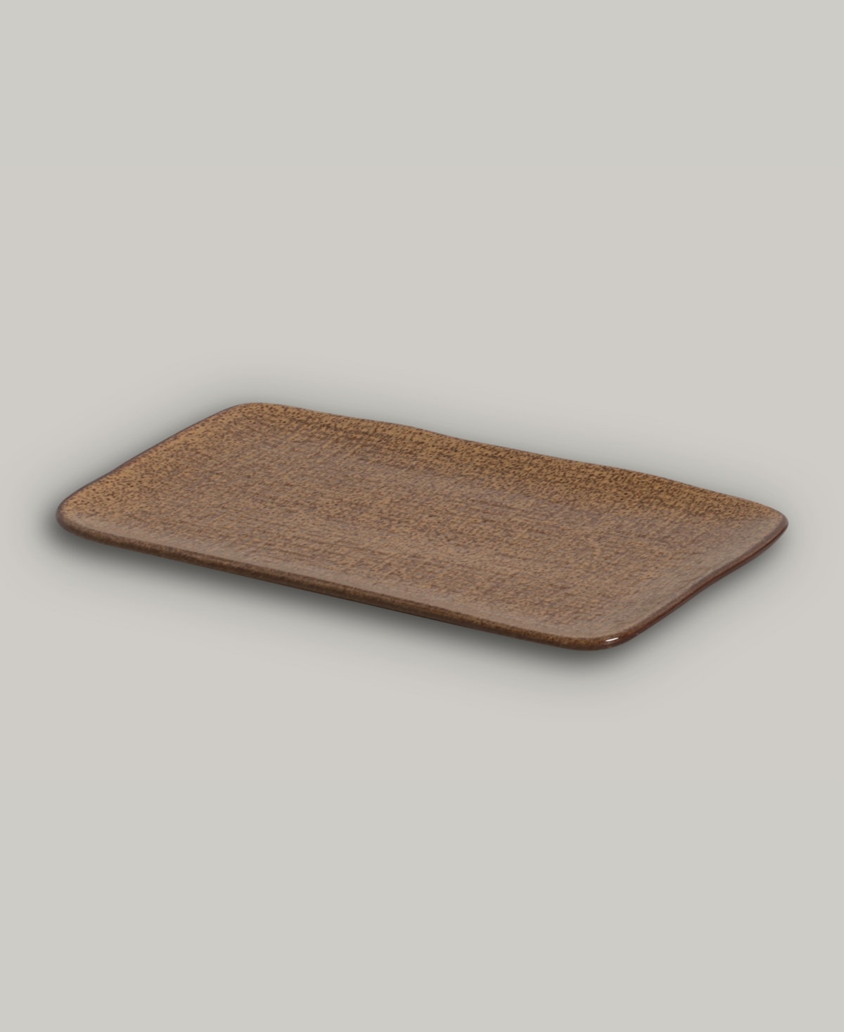 Porto Brasil 10.63" Stoneware Medium Rectangular Juta Platters, Set Of 4 In Dijon