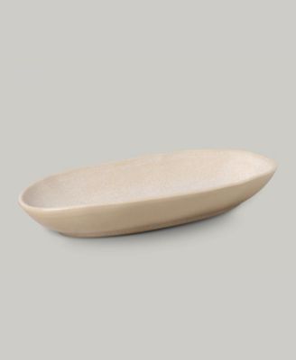 Stoneware Large Deep Oval Platters, Set of 4