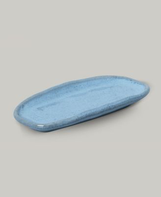 Stoneware Shallow Oval Platters, Set of 4