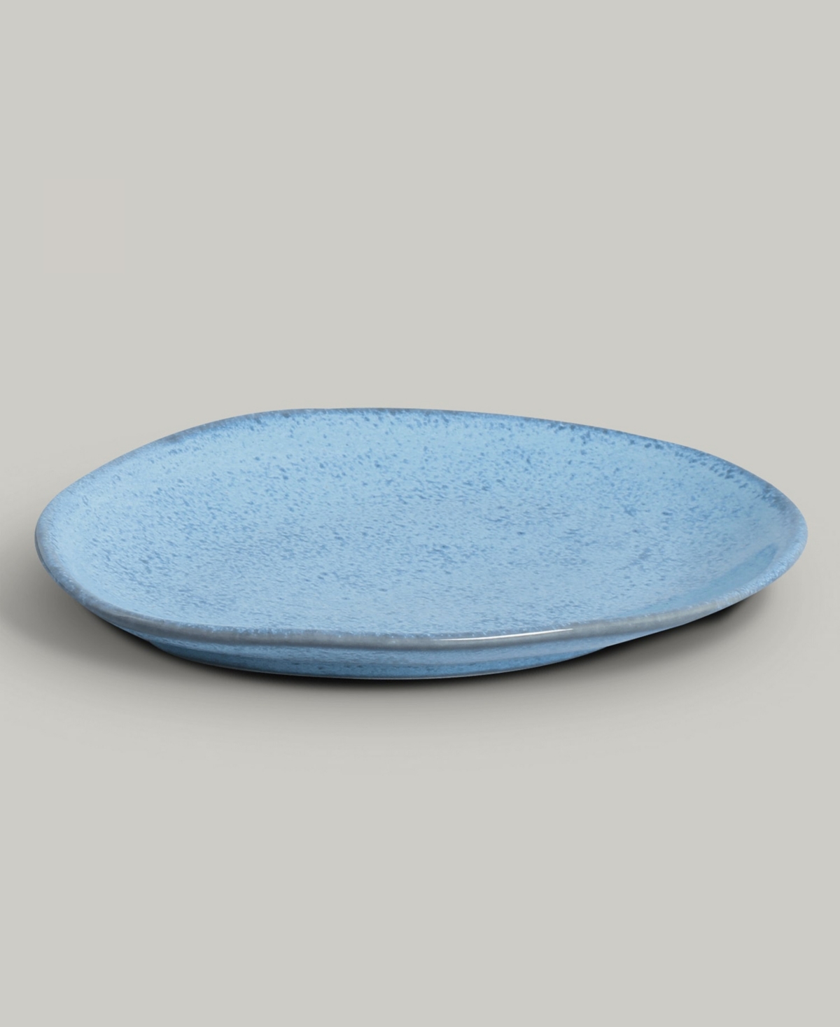 Shop Porto Brasil Stoneware Oval Dinner Plates, Set Of 6 In Breeze