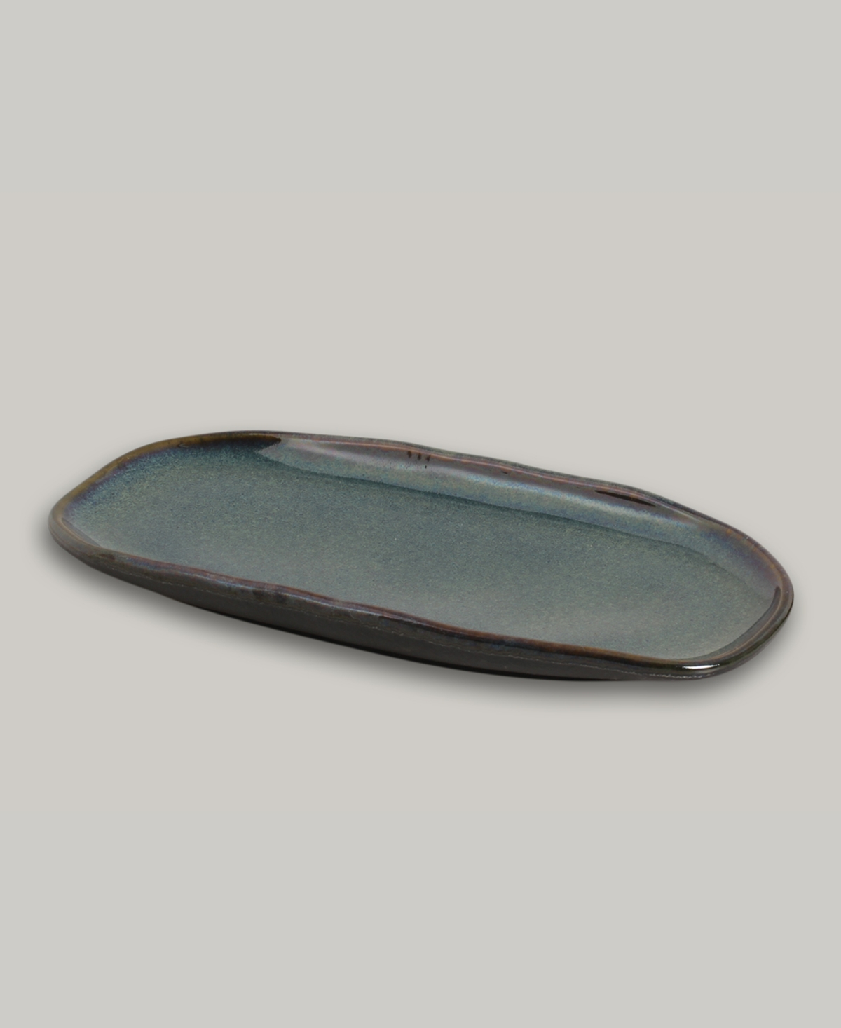 Porto Brasil Medium Shallow 9" Oval Platters, Set Of 4 In Oceano