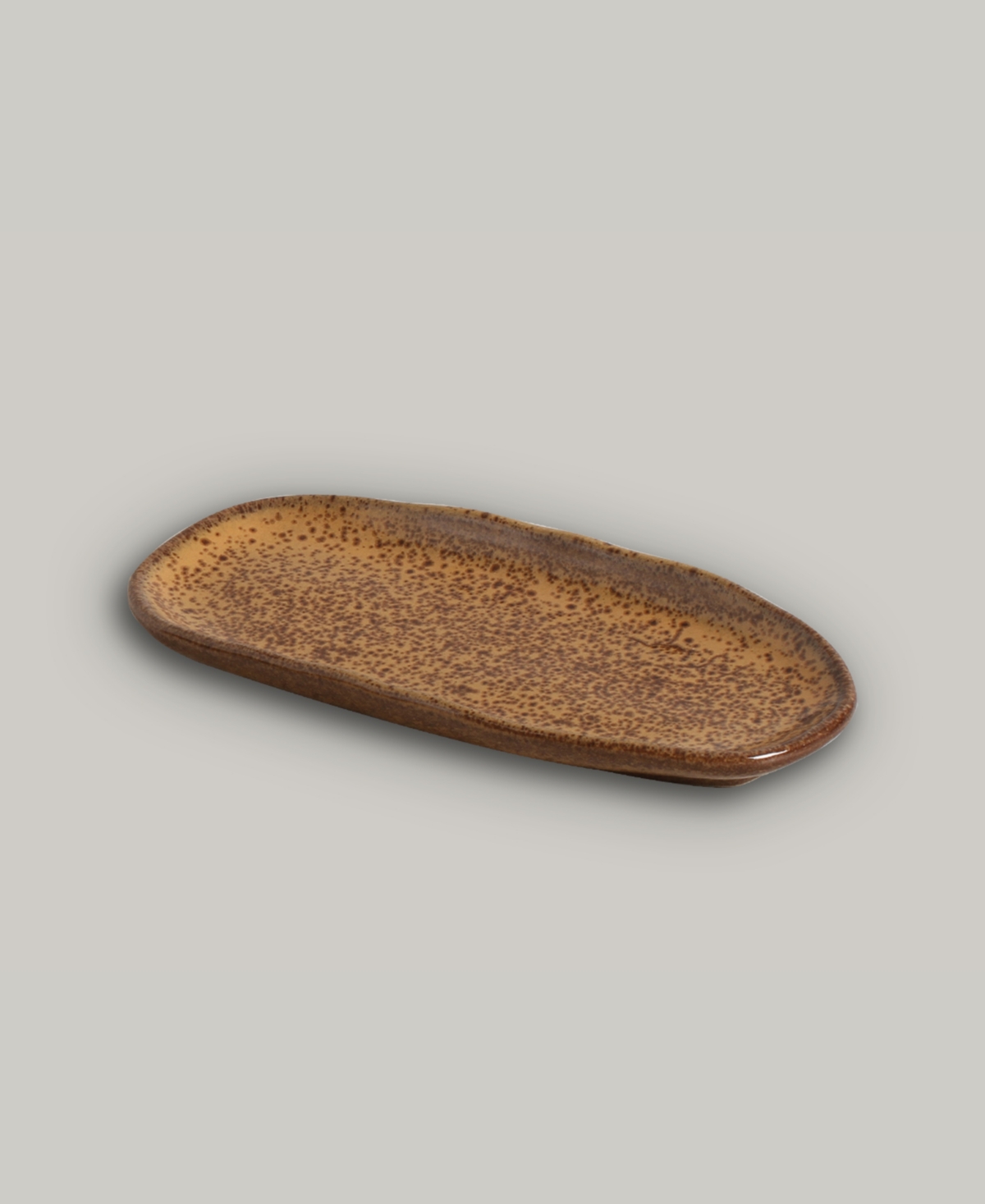 Porto Brasil Stoneware Shallow Oval Platters, Set Of 4 In Dijon