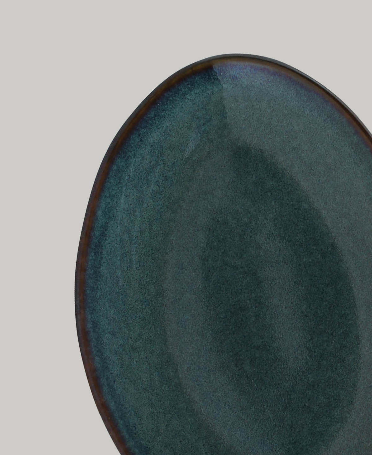 Porto Brasil Stoneware Oval Dessert Plates, Set Of 6 In Oceano