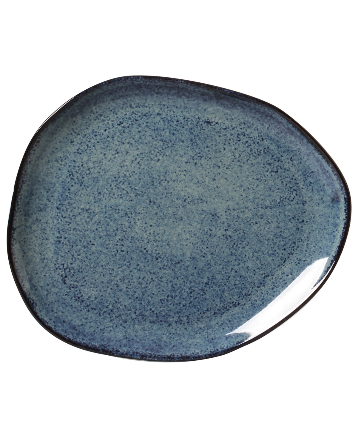 Porto Brasil Stoneware Oval Dinner Plates, Set Of 6 In Denim