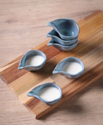 Stoneware Teardrops, Set of 6