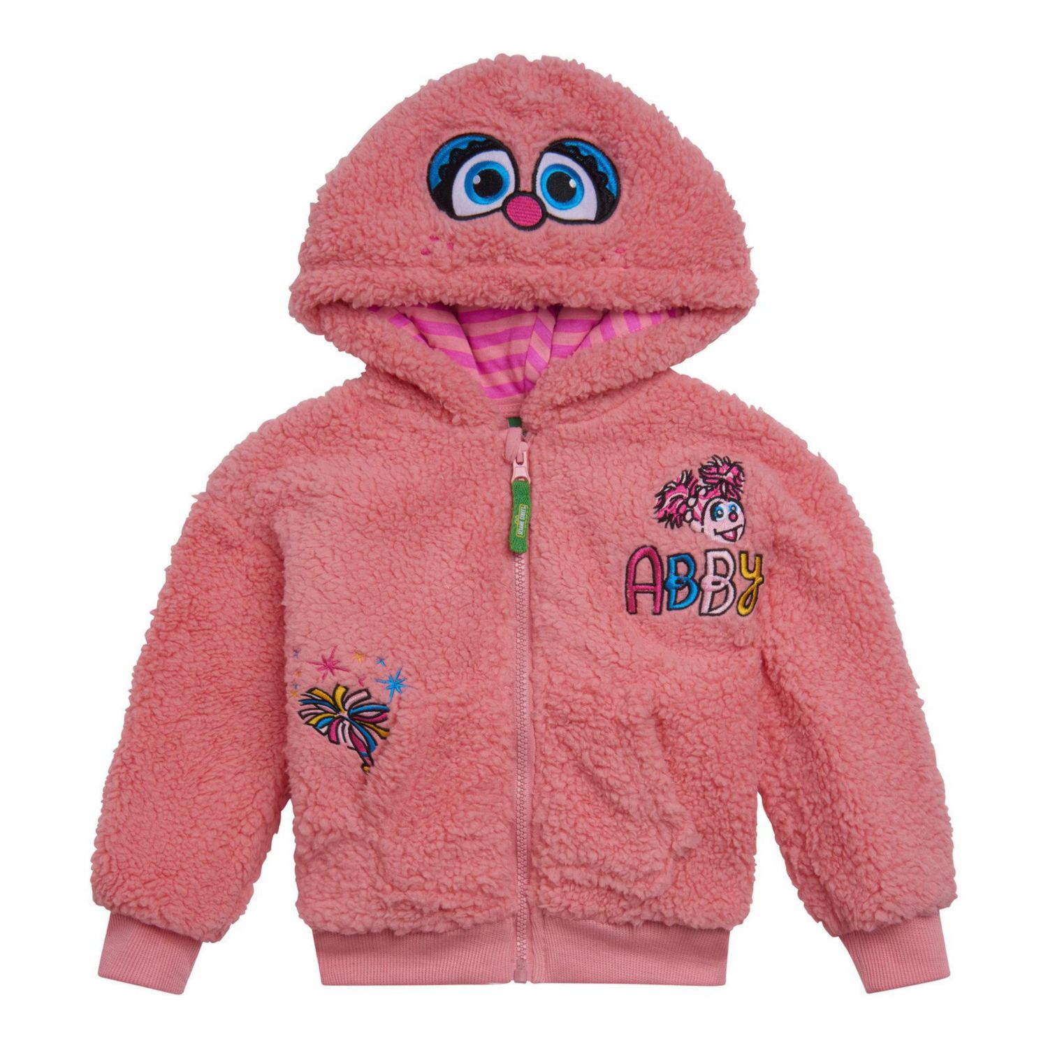 Baby Girls Fleece Zip Up Hoodie to (12 Months - 7-8