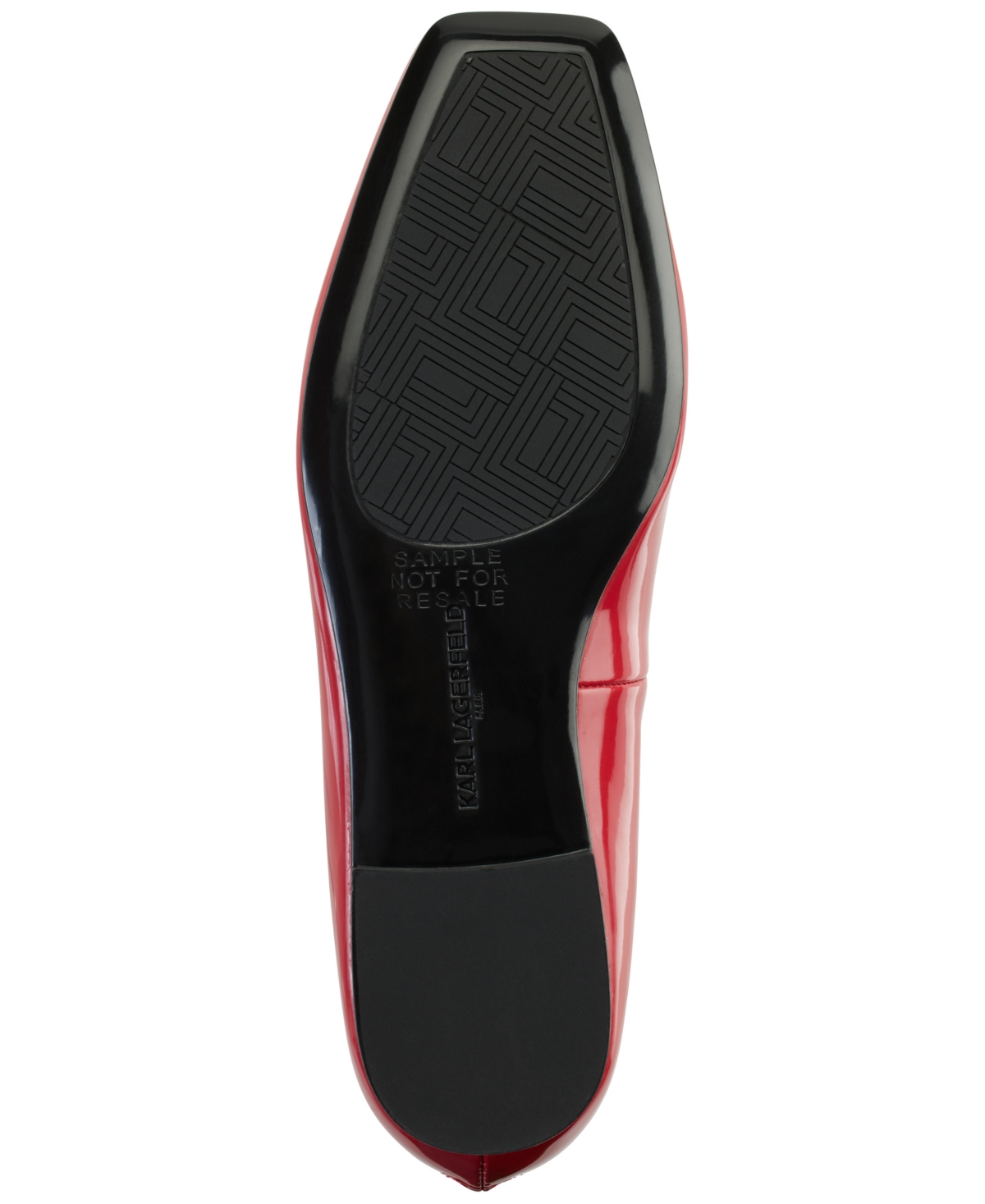 Karl Lagerfeld Paris Zyvia Ankle Strap Flat In Classic Red