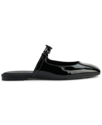 KARL LAGERFELD PARIS Women's Zilla Square Toe Mule Flats