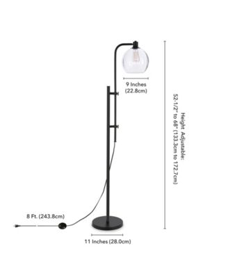 68" Metal Antho Height-Adjustable Floor Lamp
