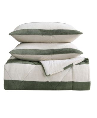 CLOSEOUT! Lawndale Twill Plush 3-Pc. Comforter Set, Full/Queen