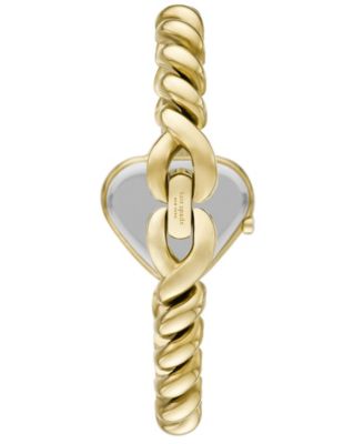 Women's Monroe Heart Three-Hand Gold-Tone Stainless Steel Watch, 27mm