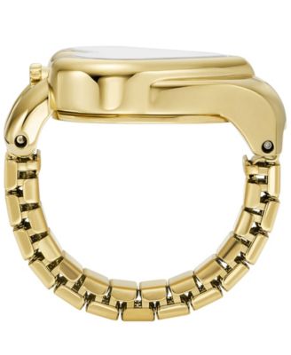 Women's Monroe Heart Three-Hand Gold-Tone Stainless Steel Ring Watch, 22mm