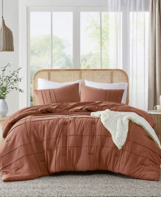 Porter Pleated 3-Pc. Comforter Set, Queen