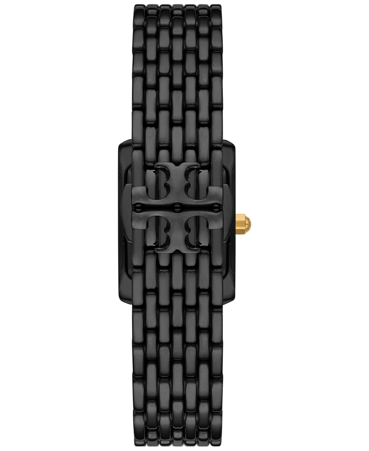Tory Burch Women's The Eleanor Black-tone Stainless Steel Bracelet Watch 28mm In Black