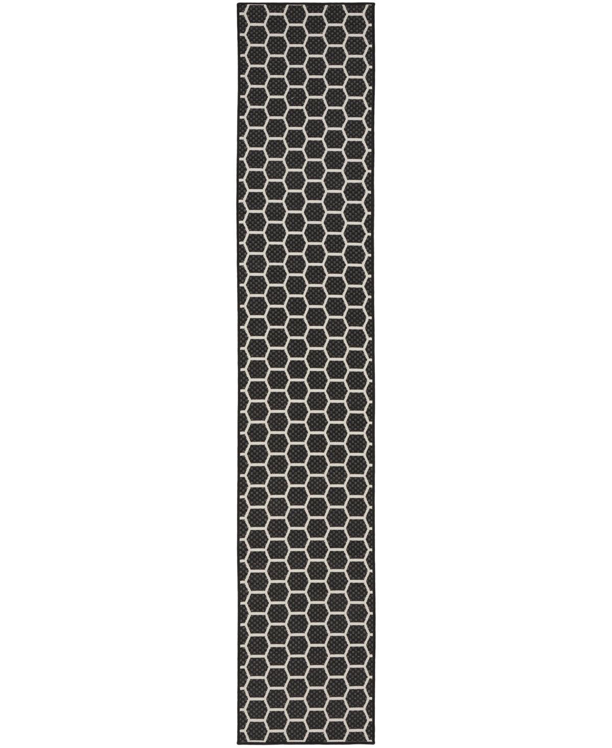 Nourison Home Twist Reversible Tws01 2'2"x10' Runner Area Rug In Black
