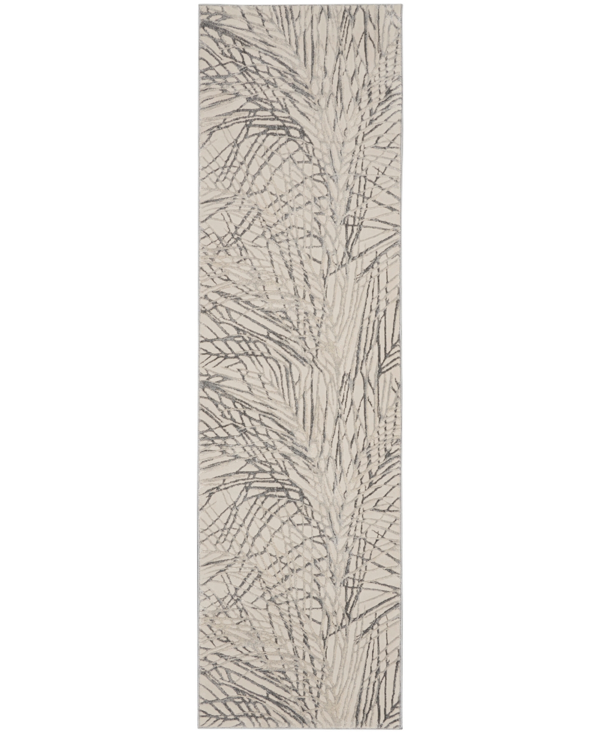 Nourison Home Rustic Textures Rus17 2'2"x7'6" Runner Area Rug In Ivory,gray