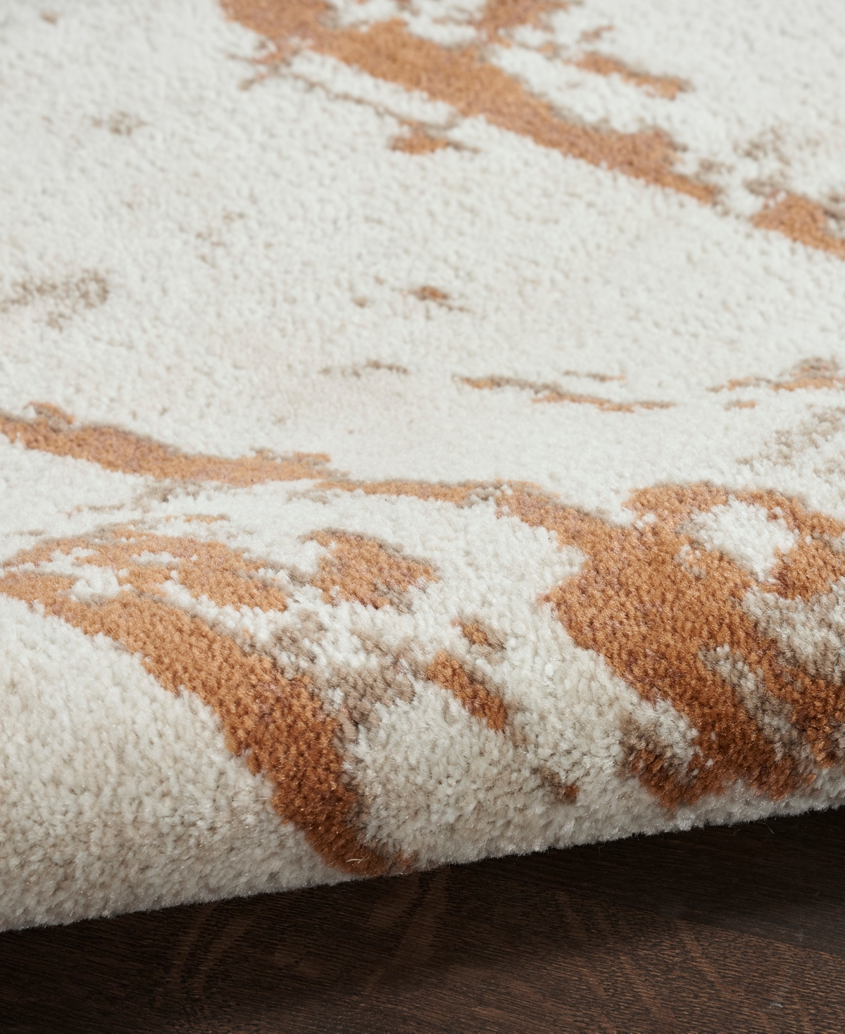 Nourison Home Quarry Qua01 2'2"x7'6" Runner Area Rug In Ivory,rust