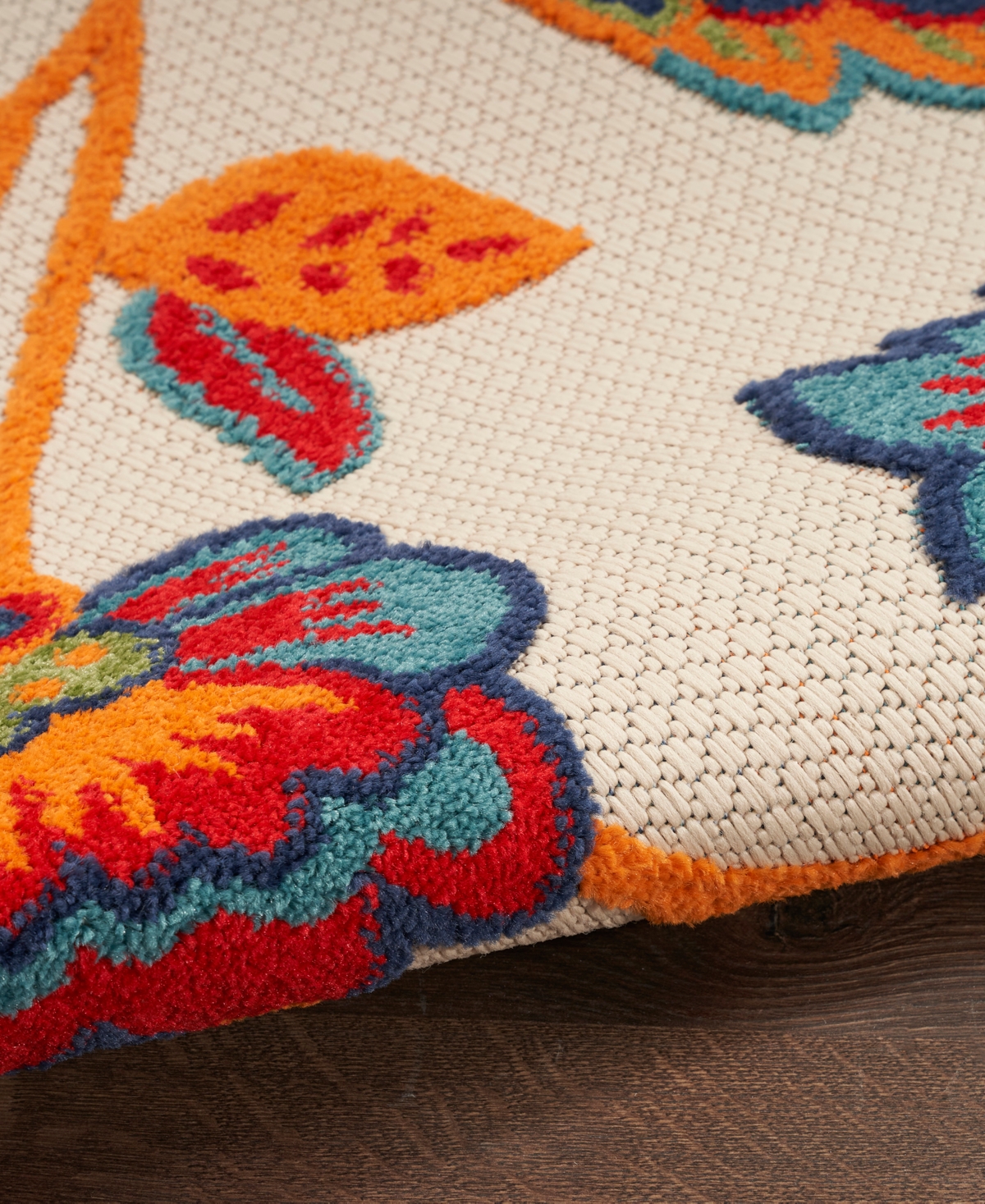 Nourison Home Aloha Alh31 2'8"x4' Area Rug In Multi