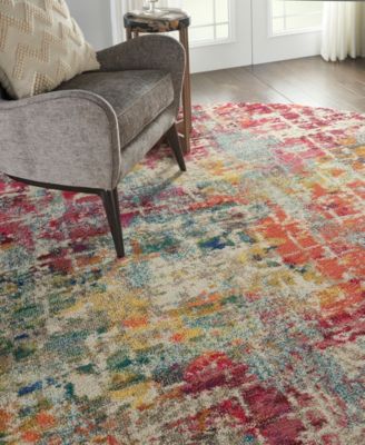 Celestial CES13 7'10"x7'10" Round Area Rug