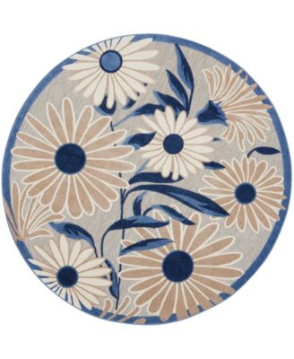Aloha ALH33 5'3"x5'3" Round Area Rug