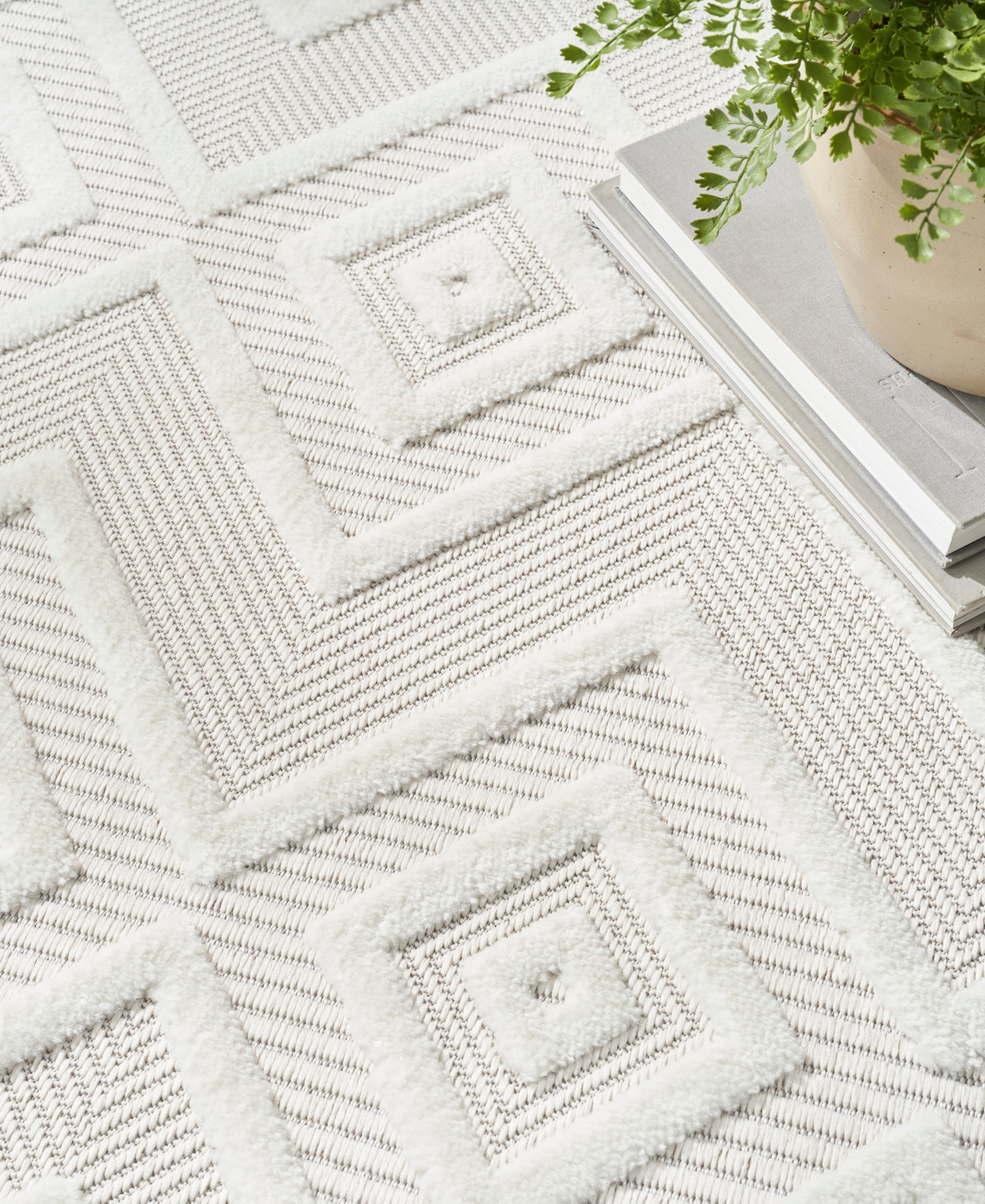 Nourison Home Versatile Nrv01 5'x5' Round Area Rug In Ivory