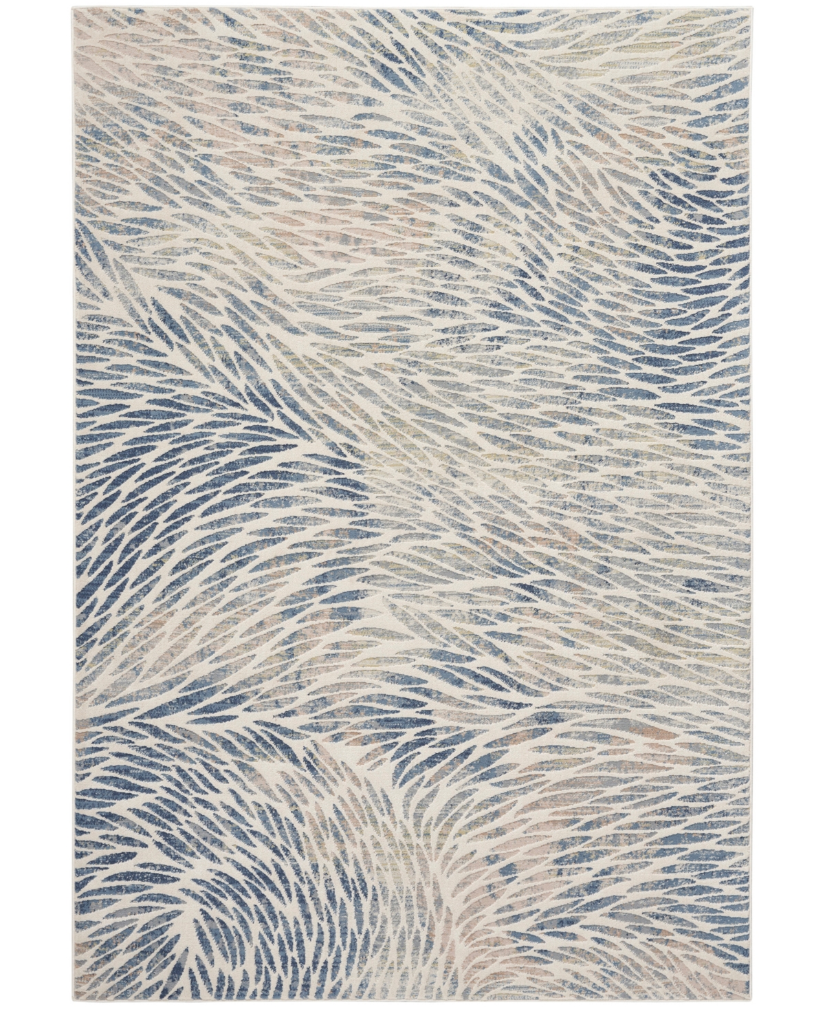 Nourison Home Exhale Exl03 5'3"x7'3" Area Rug In Multi