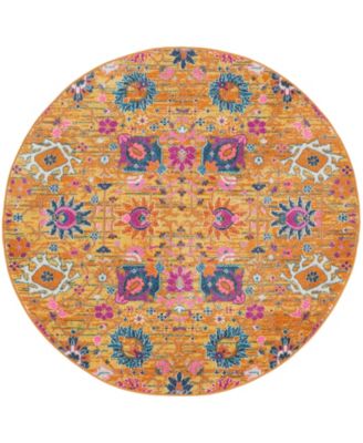 Passion PSN01 5'x5' Round Area Rug