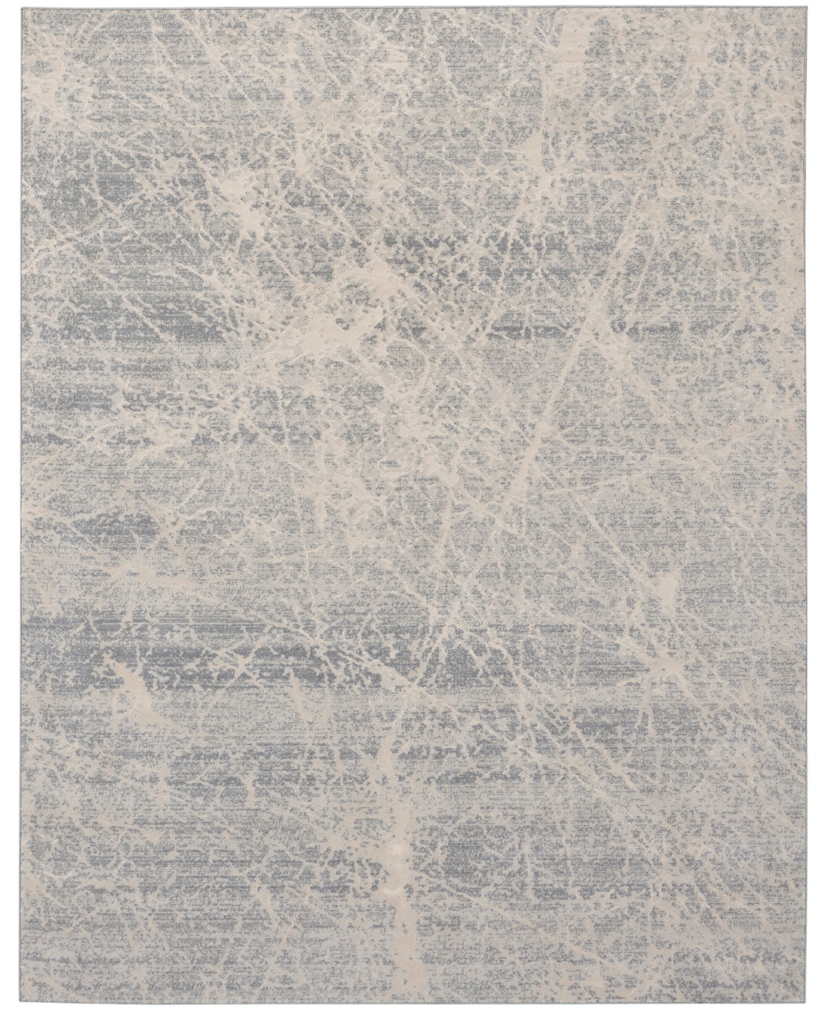 Nourison Home Exhale Exl02 7'10"x9'10" Area Rug In Ivory,gray