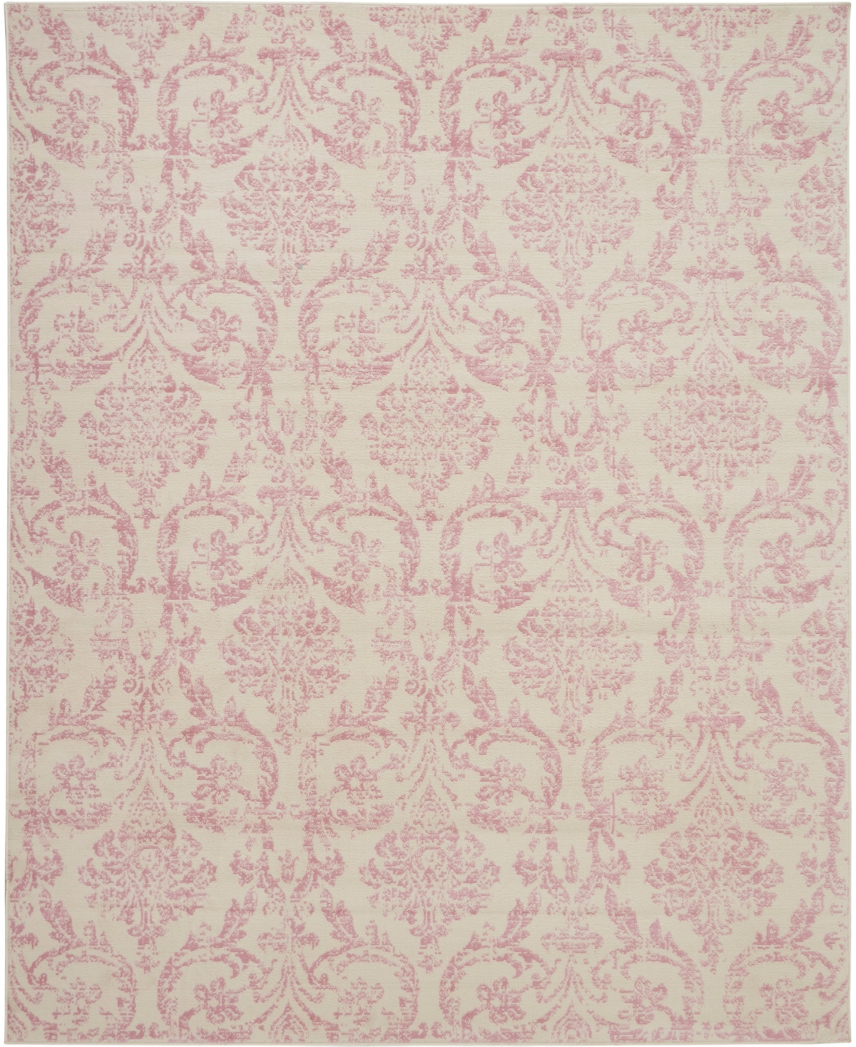 Nourison Home Jubilant Jub09 7'x10' Area Rug In Ivory,pink