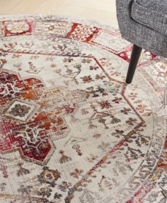 Vintage Kashan VKA08 6'x6' Round Area Rug