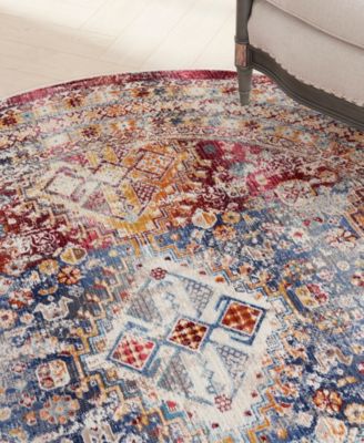 Vintage Kashan VKA09 6'x6' Round Area Rug