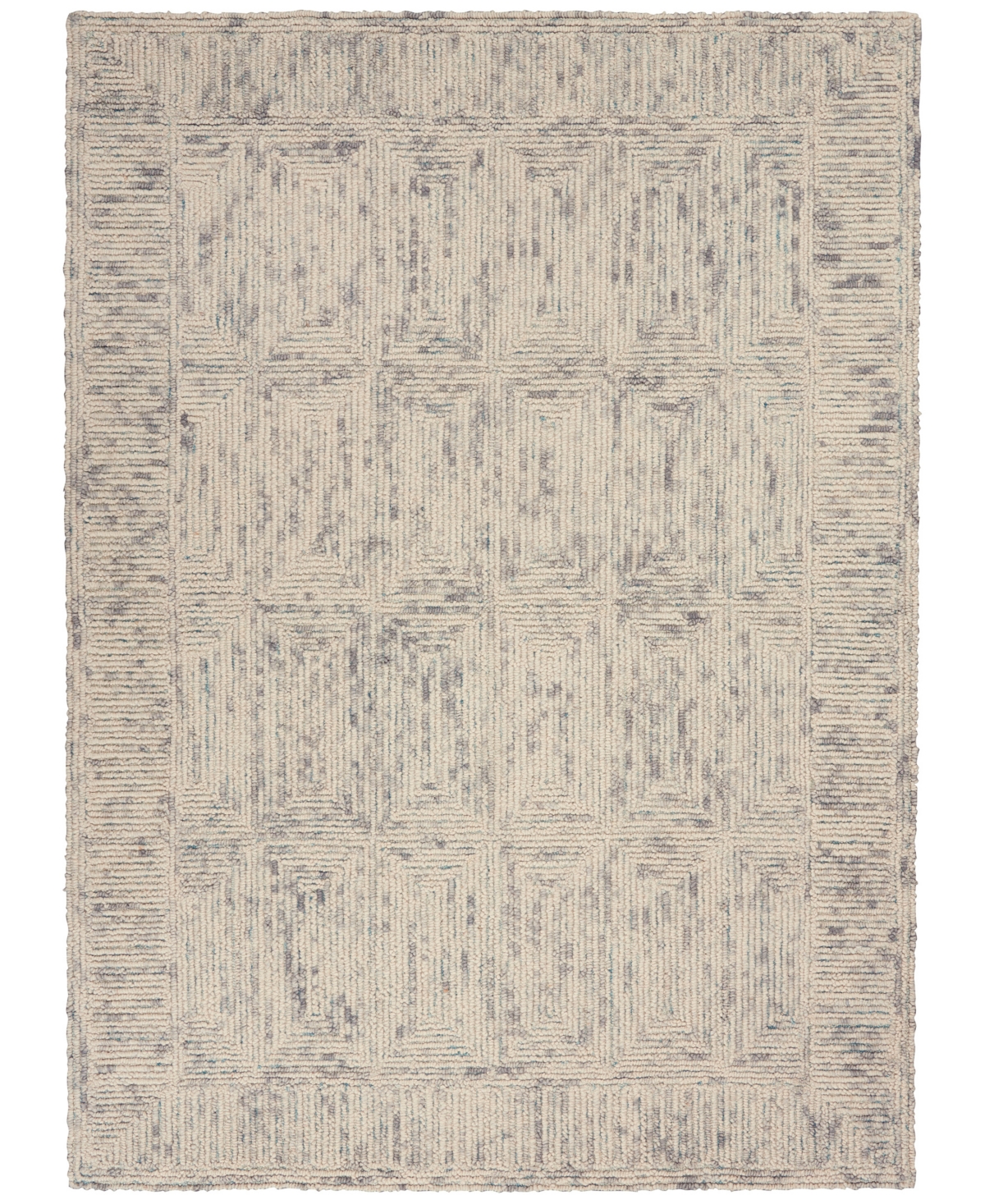 Nourison Home Colorado Clr04 3'9"x5'9" Area Rug In Ivory,gray